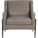 Talula Alpine Grey Leather Lounge Chair